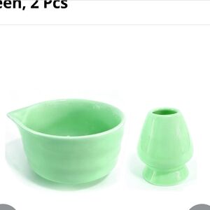 Matcha Bowl and Whisk Holder Set, Bowl with Spout Ceramic Traditional